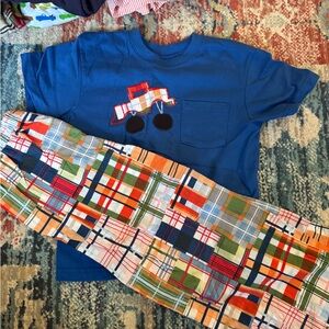 Hand Crafted Blue and Orange Pajama Sets